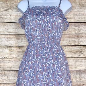 Mission Floral Summer Dress Spaghetti Strap XS